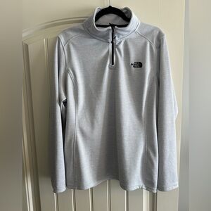 The North Face Light Gray Half-Zip Pullover